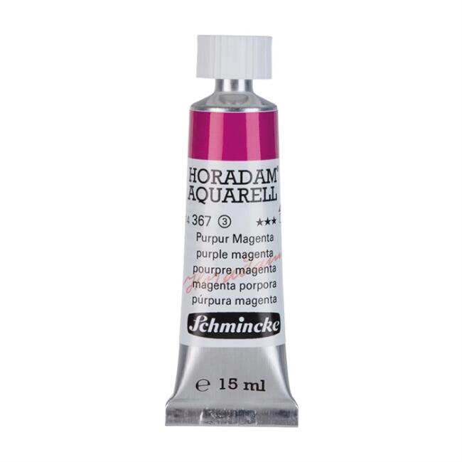 Schmincke Horadam Aquarell Artists' Tüp Sulu Boya 15 ml Seri 3 Purple Magenta 367 - 1
