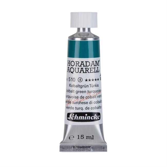 Schmincke Horadam Aquarell Artists' Tüp Sulu Boya 15 ml Seri 4 Cobalt Green Turquoise 510 - 1