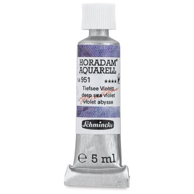 Schmincke Horadam Aquarell Supergranulation Artists' Tüp Sulu Boya 15 ml Deep Sea Violet 951 - 1