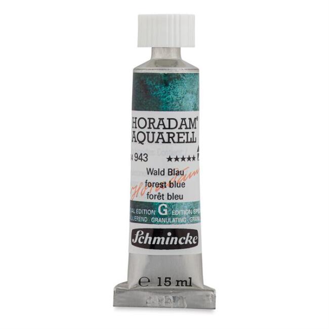 Schmincke Horadam Aquarell Supergranulation Artists' Tüp Sulu Boya 15 ml Forest Blue 943 - 1