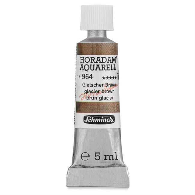 Schmincke Horadam Aquarell Supergranulation Artists' Tüp Sulu Boya 15 ml Glacier Brown 964 - 1