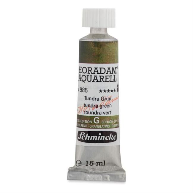 Schmincke Horadam Aquarell Supergranulation Artists' Tüp Sulu Boya 15 ml Tundra Green 985 - 1