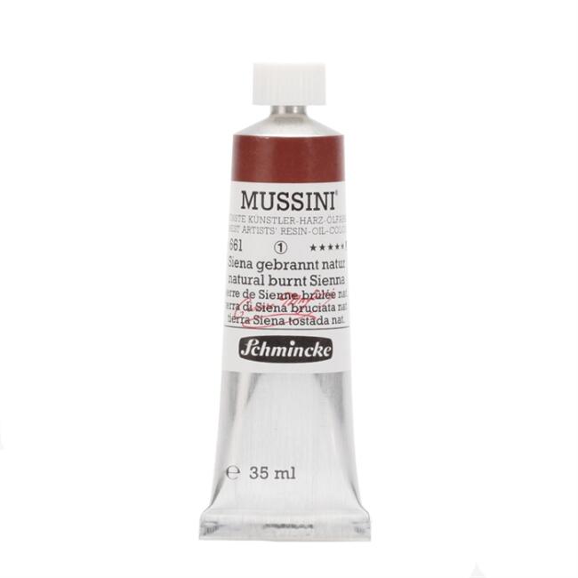 Schmincke Mussini Artists' Yağlı Boya 35 ml Seri 1 Natural Burnt Sienna 661 - 1