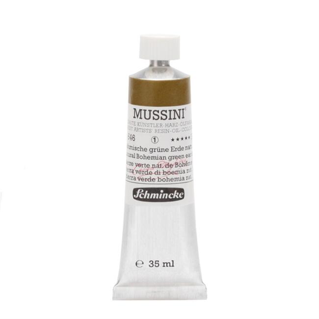 Schmincke Mussini Artists' Yağlı Boya 35 ml Seri 1 Naturel Bohemian Green Earth 646 - 1