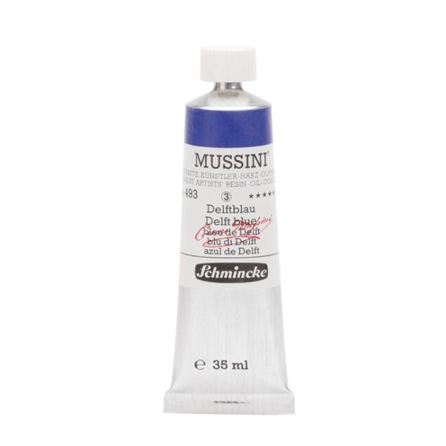 Schmincke Mussini Artists' Yağlı Boya 35 ml Seri 3 Delft Blue 493 - 1
