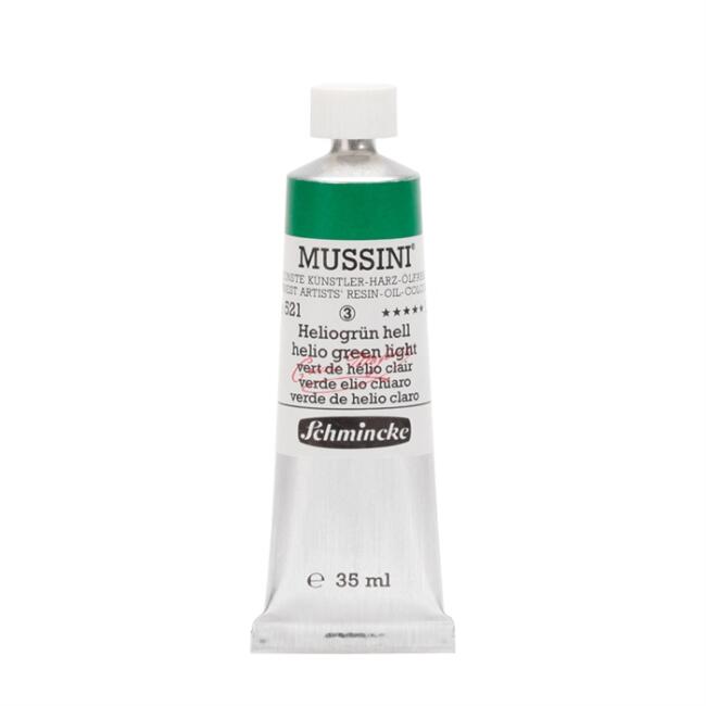 Schmincke Mussini Artists' Yağlı Boya 35 ml Seri 3 Helio Green Light 521 - 1