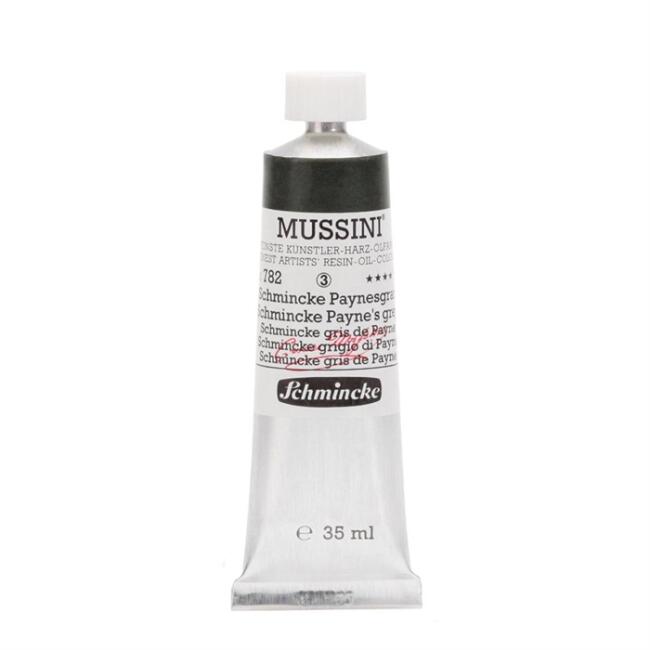 Schmincke Mussini Artists' Yağlı Boya 35 ml Seri 3 Schmincke Payne's Grey 782 - 2