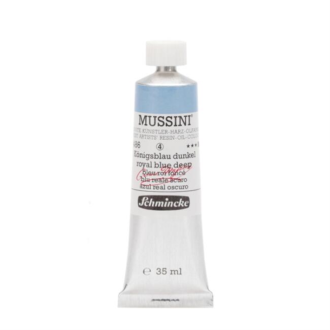 Schmincke Mussini Artists' Yağlı Boya 35 ml Seri 4 Royal Blue Deep 486 - 2