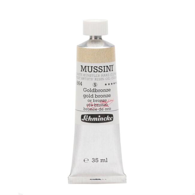 Schmincke Mussini Artists' Yağlı Boya 35 ml Seri 5 Gold Bronze 864 - 1