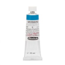 Schmincke Mussini Profesyonel Yağlı Boya 35 ml Seri 5 Manganese Cerulean Blue 487 - Schmincke