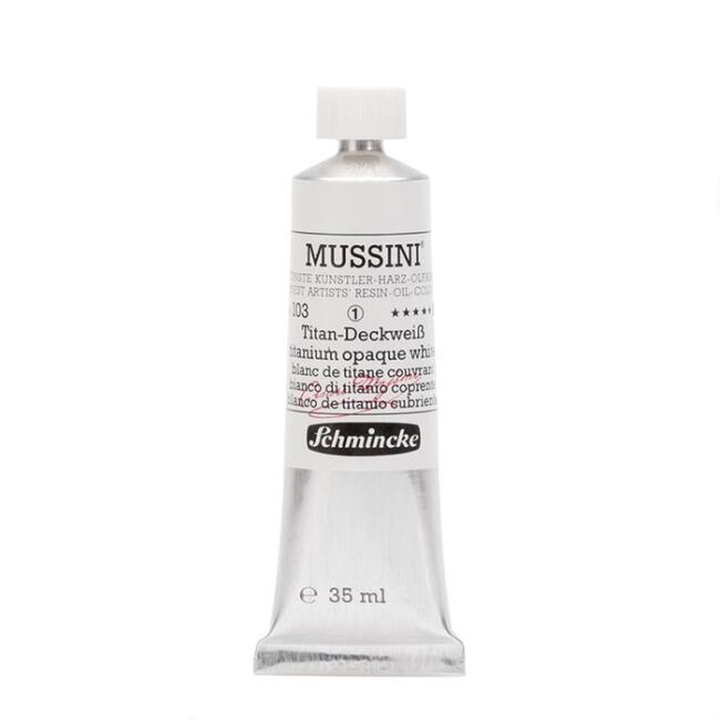 Schmincke Mussini Artists’ Yağlı Boya 35 ml Seri 1 Titanium Opaque White 10103 - 1