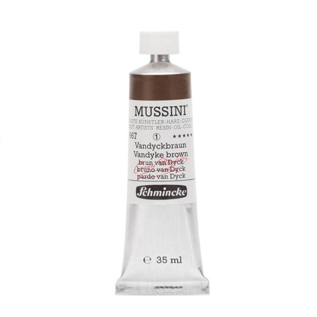 Schmincke Mussini Artists’ Yağlı Boya 35 ml Seri 1 Vandyke Brown 10667 - 1