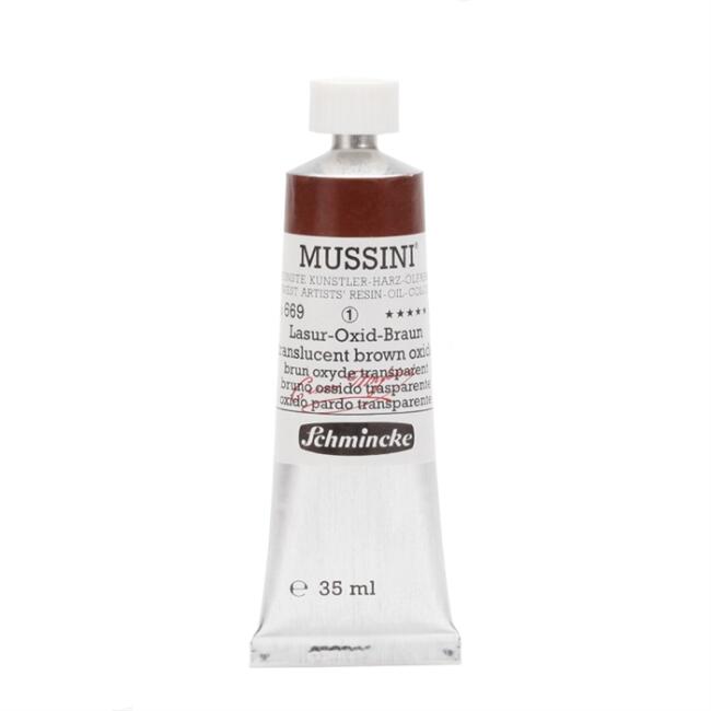 Schmincke Mussini Artists' Profesyonel Yağlı Boya 35 ml Seri 1 Transparent Brown Oxide 10669 - 1