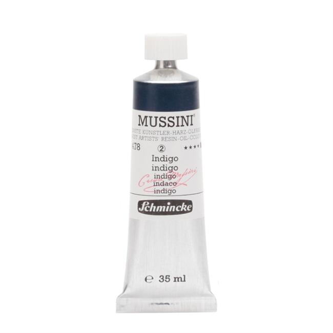 Schmincke Mussini Artists’ Yağlı Boya 35 ml Seri 2 Indigo 10478 - 1