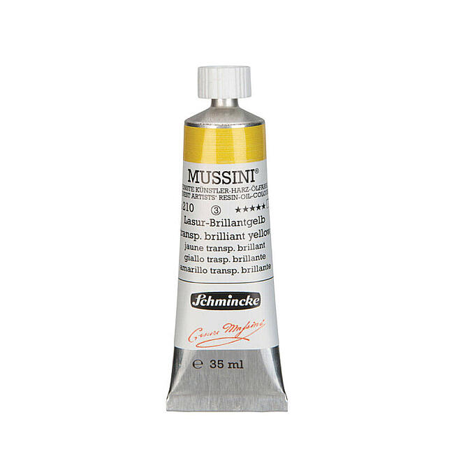 Schmincke Mussini Artists’ Yağlı Boya 35 ml Seri 3 Transparent Brillant Yellow 210 - 1