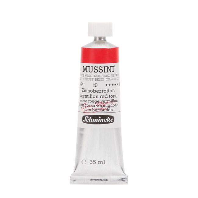 Schmincke Mussini Artists’ Yağlı Boya 35 ml Seri 3 Vermillion Red 10364 - 2