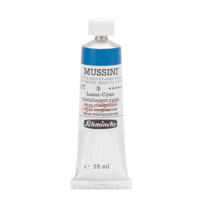 Schmincke Mussini Artists’ Yağlı Boya 35 ml Seri 3 Cyan Transparent 10477 - 1