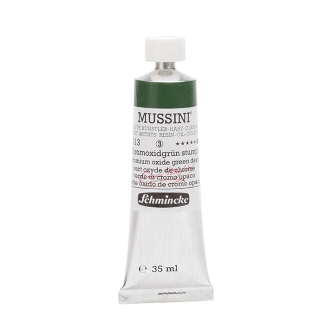 Schmincke Mussini Artists’ Yağlı Boya 35 ml Seri 3 Chromium Oxide Green Deep 10513 - 2
