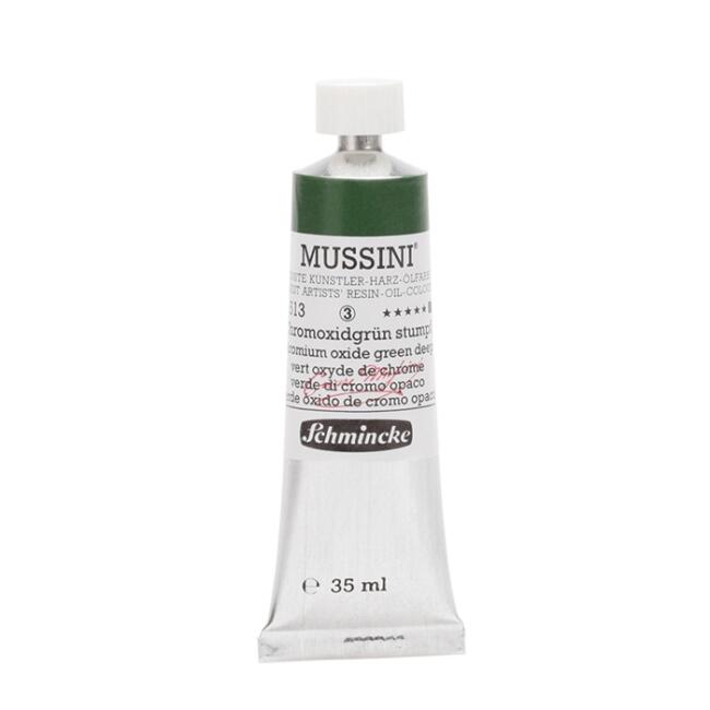 Schmincke Mussini Artists' Profesyonel Yağlı Boya 35 ml Seri 3 Chromium Oxide Green Deep 10513 - 2