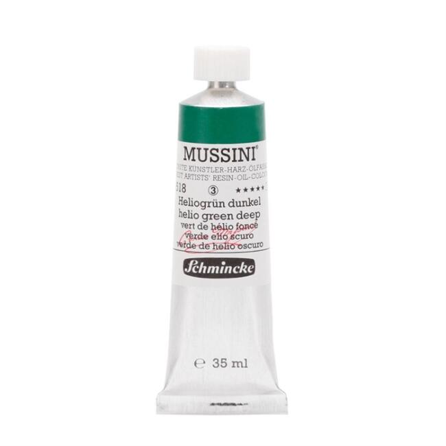 Schmincke Mussini Artists’ Yağlı Boya 35 ml Seri 3 Helio Green Deep 10518 - 2