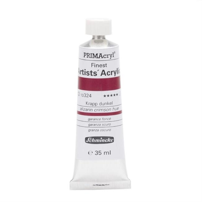 Schmincke PRIMAcryl Artists' Profesyonel Akrilik Boya 35 ml Seri 3 Alizarine Crimson Hue 13324 - 5