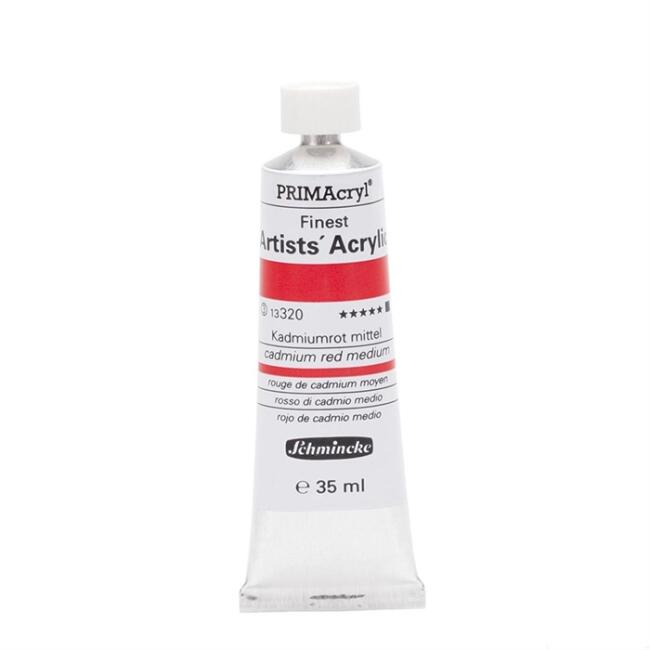 Schmincke Primacryl Akrilik Boya 35 ml Seri 3 320 Cadmium Red Medium - 1