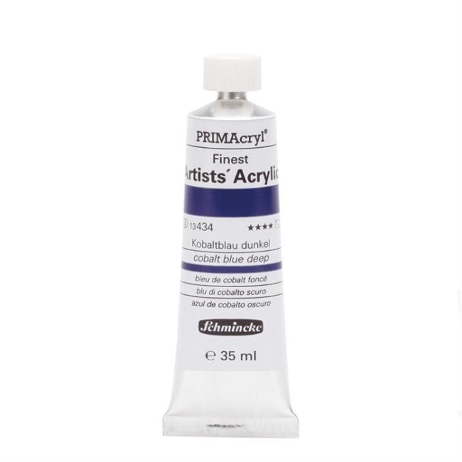 Schmincke PRIMAcryl Artists' Profesyonel Akrilik Boya 35 ml Seri 4 Cobalt Blue Deep 13434 - 3