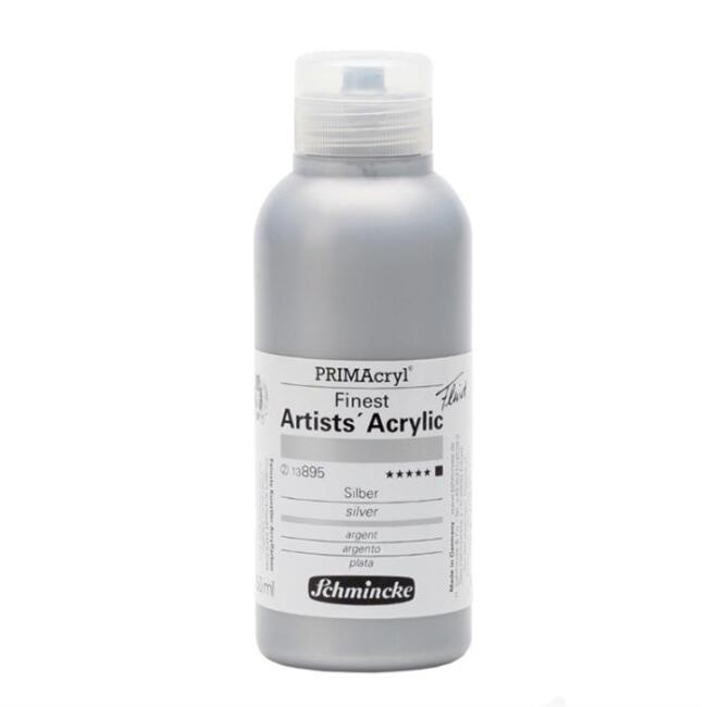 Schmincke PRIMAcryl Artists' Akrilik Boya 250 ml Seri 2 Silver 895 - 1