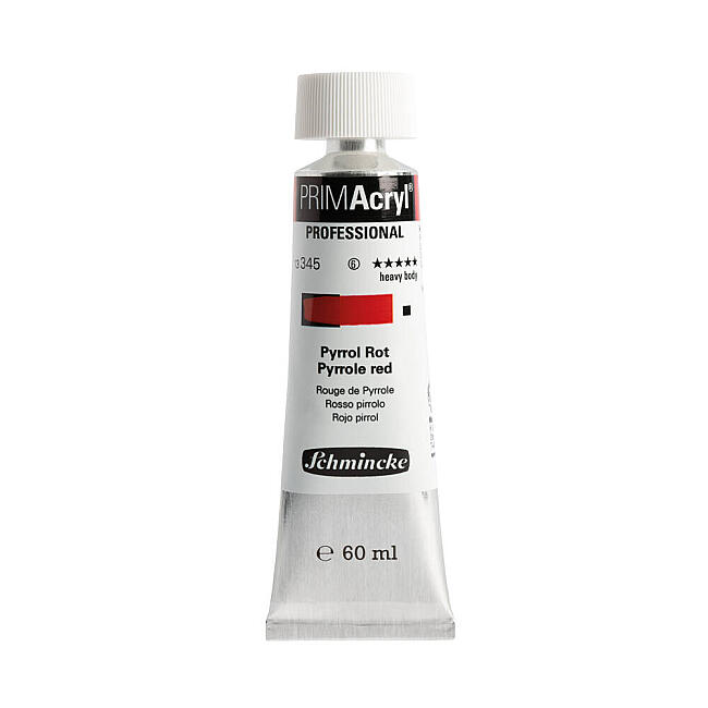 Schmincke Primacryl Artist Akrilik Boya 60ml Seri 6 345 Pyrrole Red - 1