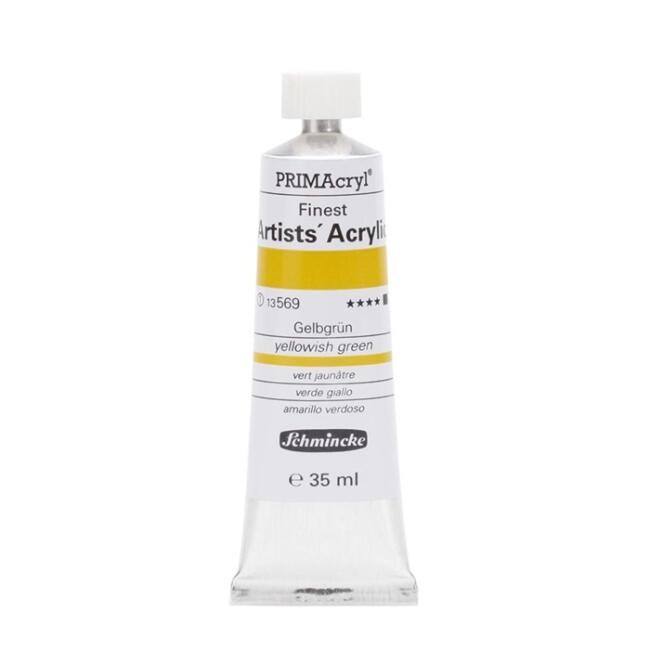 Schmincke PRİMAcryl Artist Akrilik Boya 35 ml Seri 1 Yellowish Green 569 - 3