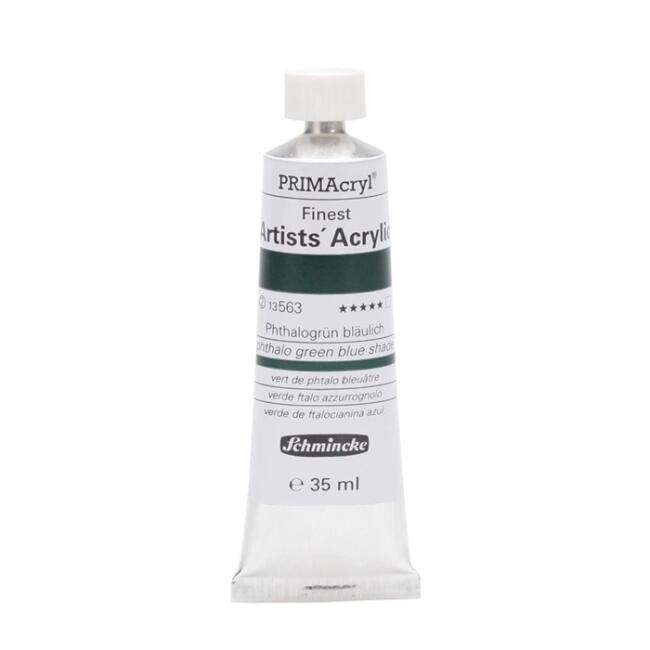 Schmincke PRİMAcryl Artist Akrilik Boya 35 ml Seri 2 Phthalo Green Blue Shade 563 - 3