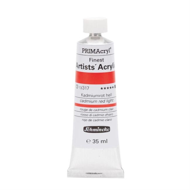 Schmincke PRİMAcryl Artist Akrilik Boya 35 ml Seri 3 Cadmium Red Light 317 - 1