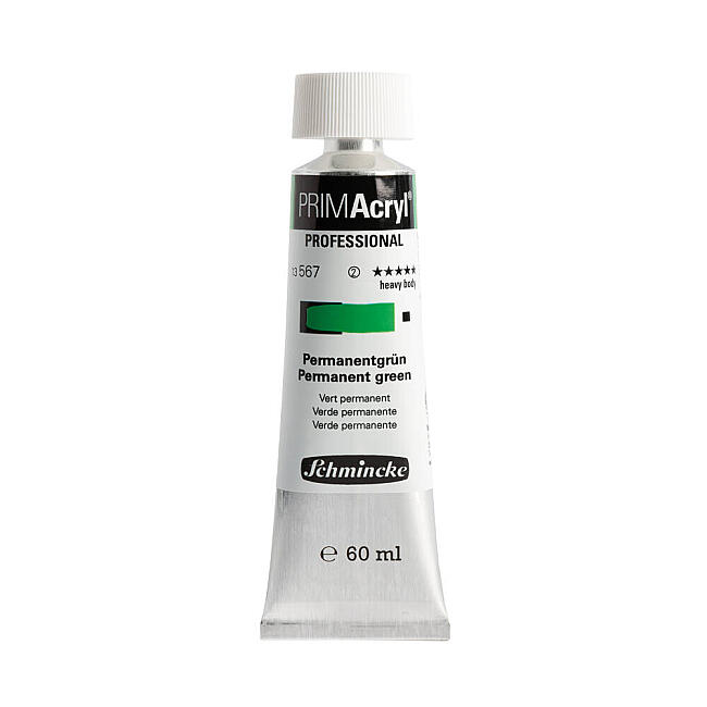 Schmincke Primacryl Artist Akrilik Boya 60ml Seri 2 567 Permanent Green - 1