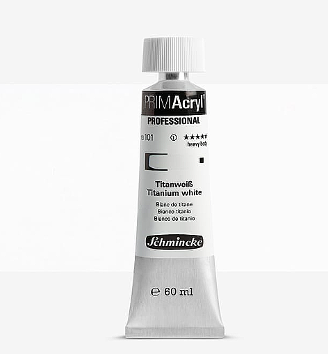 Schmincke Primacryl Artist Akrilik Boya 60 ml Seri 1 101 Titanium White - 1