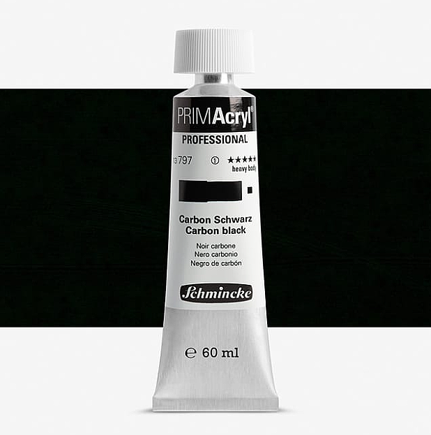Schmincke Primacryl Artist Akrilik Boya 60 ml Seri 1 797 Carbon Black - 1