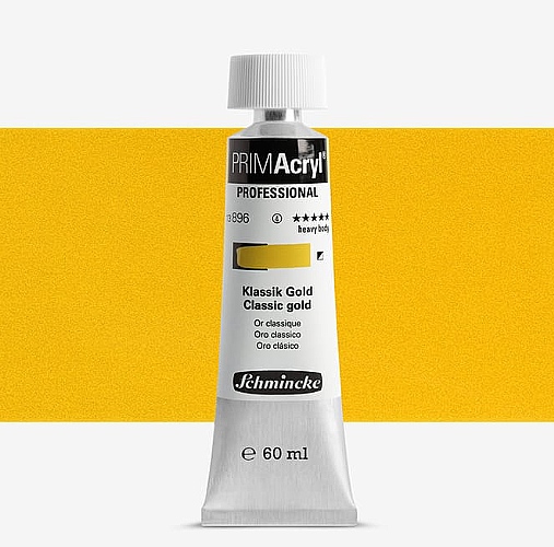 Schmincke Primacryl Artist Akrilik Boya 60 ml Seri 4 896 Classic Gold - 1