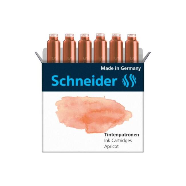 Schneider 6 Adet Pastel Dolma Kalem Kartuşu Apricot - 1