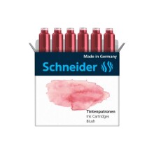 Schneider Dolma Kalem Kartuş 6Lı Pastel Kırmızı N:Scd219 - SCHNEIDER
