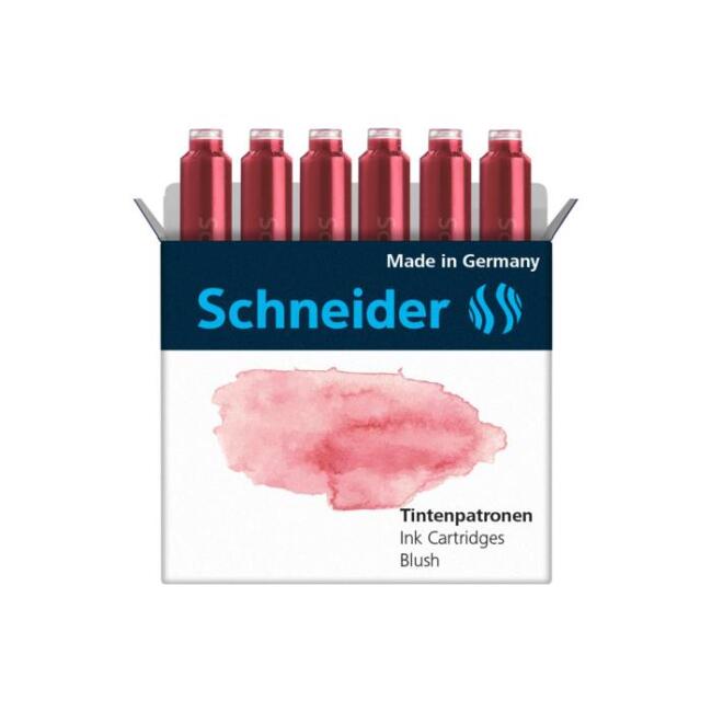 Schneider Dolma Kalem Kartuş 6Lı Pastel Kırmızı N:Scd219 - 4