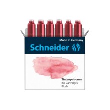 Schneider Dolma Kalem Kartuş 6Lı Pastel Kırmızı N:Scd219 - Schneider