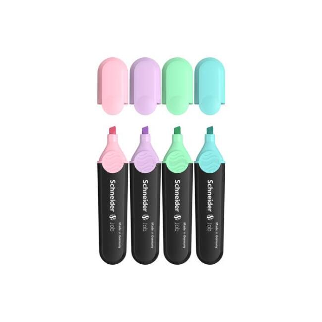 Schneider Job Pastel Fosforlu Kalem 4’lü - 1