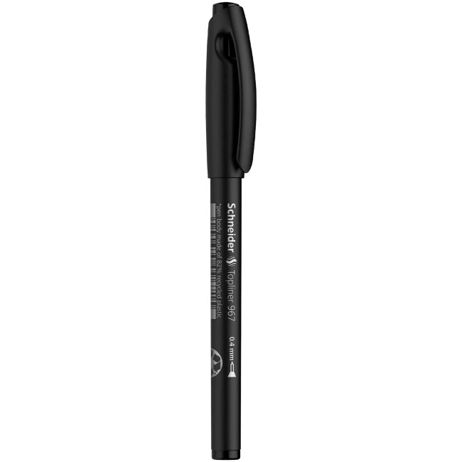 Schneider Topliner 967 Fineliner Kalem 0,4 mm Black 9671 - SCHNEIDER