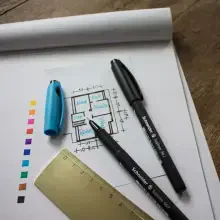 Schneider Topliner 967 Fineliner Kalem 0.4 mm Black 9671 - 5