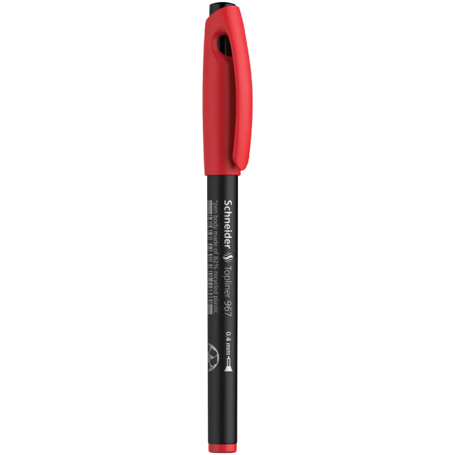 Schneider Topliner 967 Fineliner Kalem 0,4 mm Red 9672 - SCHNEIDER