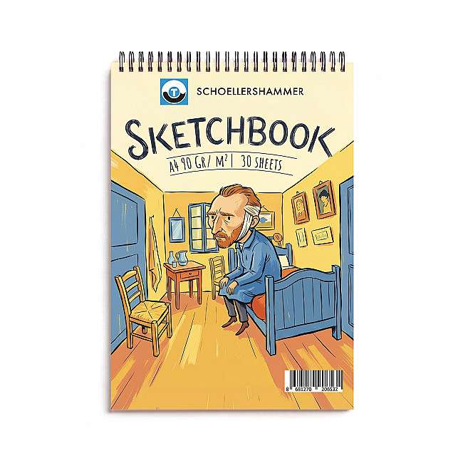 Schoellershammer Art Comics Sketchbook A4 90gr 30yp Arles Yatak Odası - 1