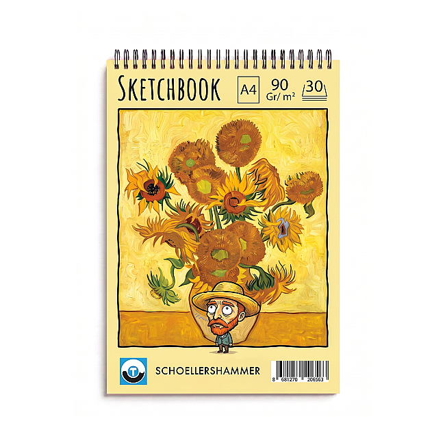 Schoellershammer Art Comics Sketchbook A4 90gr 30yp Ayçiçek - 1
