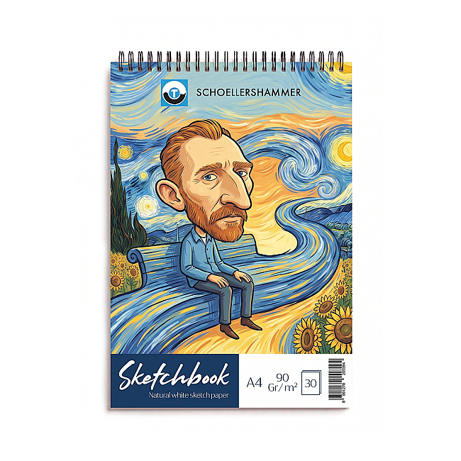Schoellershammer Art Comics Sketchbook A4 90gr 30yp Yıldızlı Geceler - 1