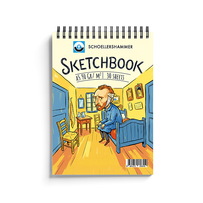 Schoellershammer Art Comics Sketchbook A5 90gr 30yp Arles Yatak Odası - 1