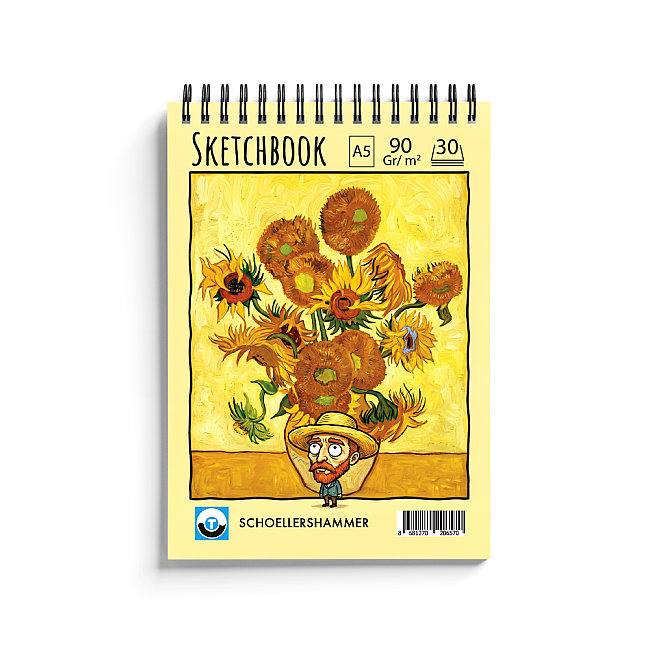 Schoellershammer Art Comics Sketchbook A5 90gr 30yp Ayçiçek - 1