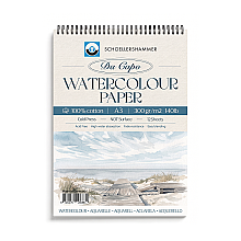Schoellershammer Da Capo %100 Cotton Cold Press Suluboya Defteri 300 gr A3 12 Yaprak - 1